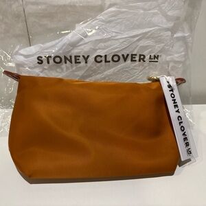 Stoney Clover Lane Small Pouchette Pouch - Terracotta Leopard Safari